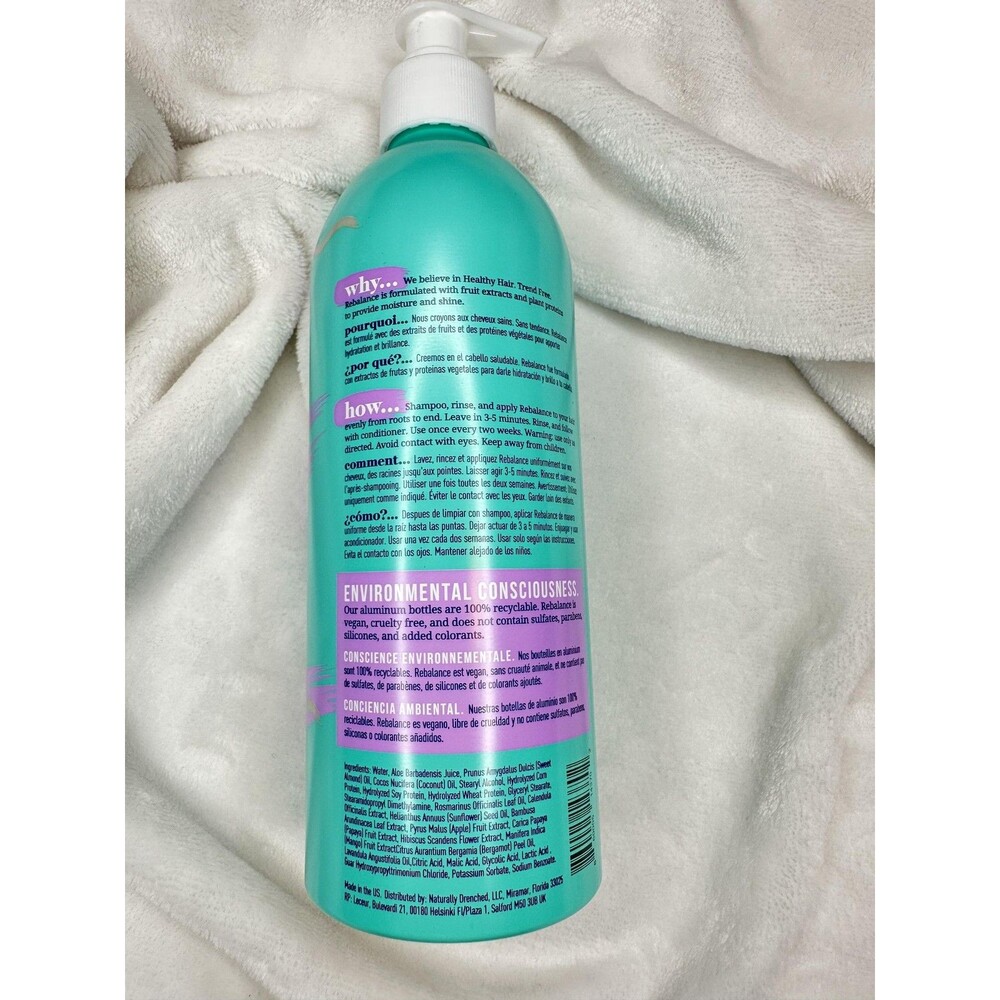 Naturally Drenched Rebalance Pre-Conditioner Hair Treatment 13.5oz Bamboo Papaya - Picture 3 of 3